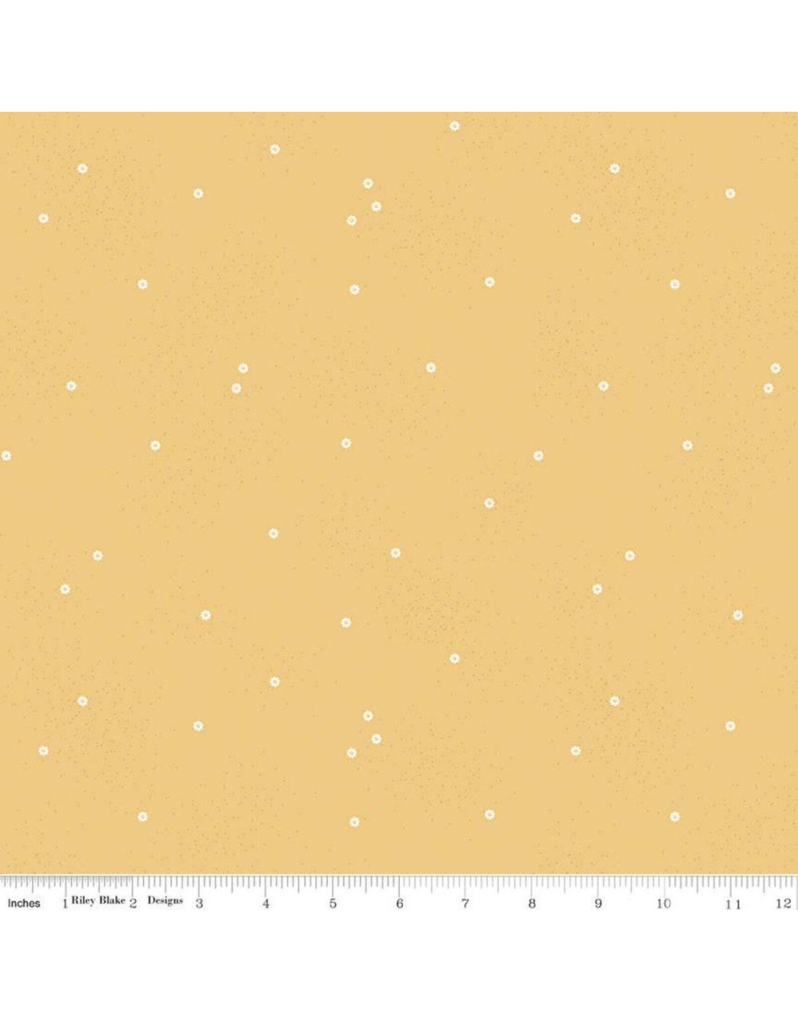 Riley Blake Fabrics Dainty Daisy in Honey,  Fabric Half-Yards