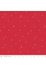 Riley Blake Fabrics Dainty Daisy in Riley Red,  Fabric Half-Yards