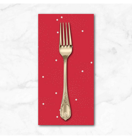PD's Riley Blake Collection Dainty Daisy in Riley Red, Dinner Napkin