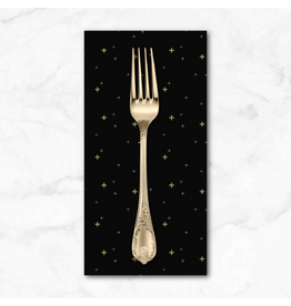 PD's Riley Blake Collection Sparkler in Black, Dinner Napkin
