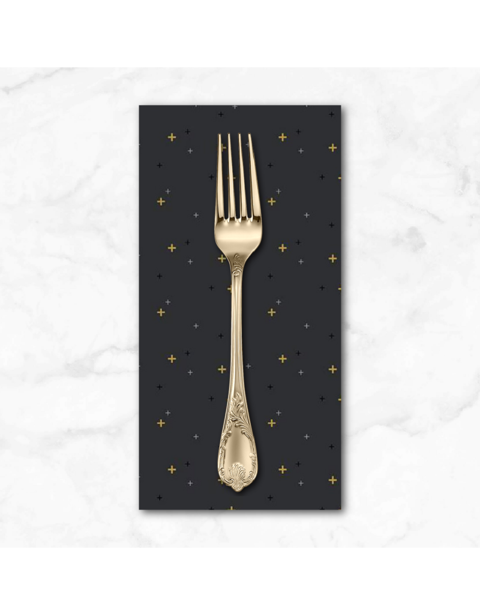 PD's Riley Blake Collection Sparkler in Charcoal, Dinner Napkin