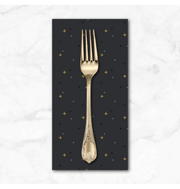 PD's Riley Blake Collection Sparkler in Charcoal, Dinner Napkin