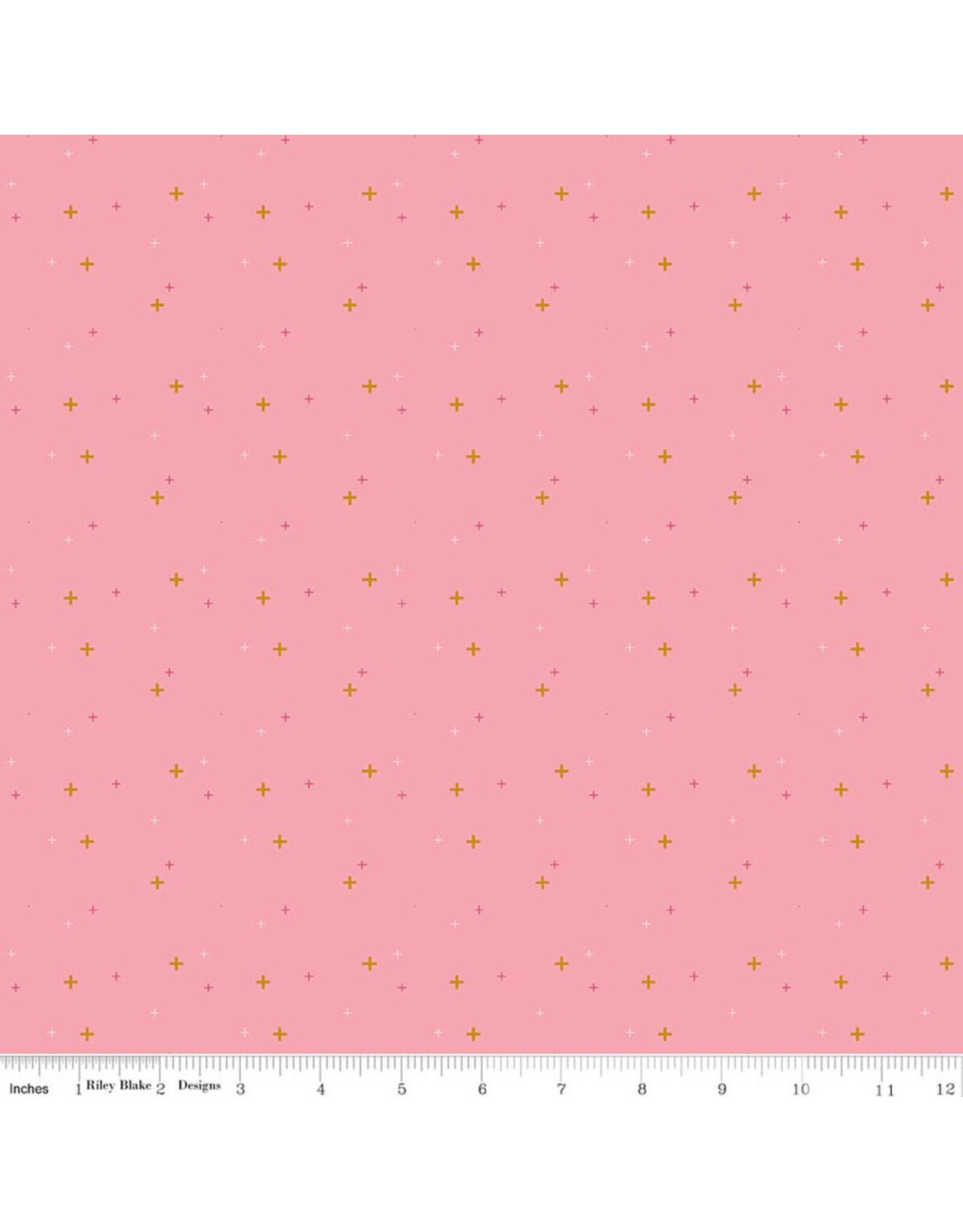 Riley Blake Fabrics Sparkler in Peony,  Fabric Half-Yards