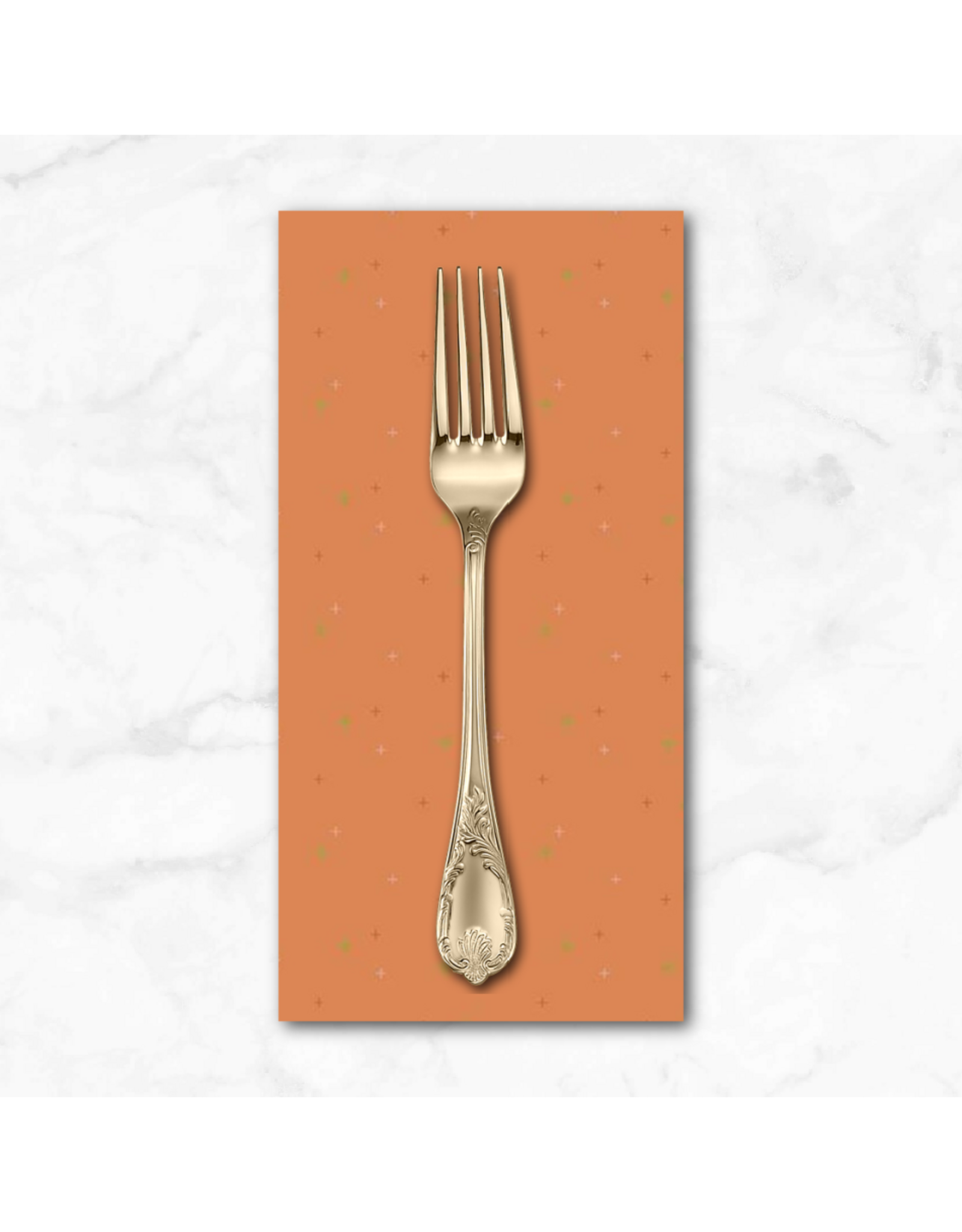 PD's Riley Blake Collection Sparkler in Pumpkin, Dinner Napkin