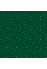 Riley Blake Fabrics Sparkler Snowflake in Christmas Green,  Fabric Half-Yards