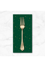 Christmas Collection Sparkler Snowflake in Christmas Green, Dinner Napkin