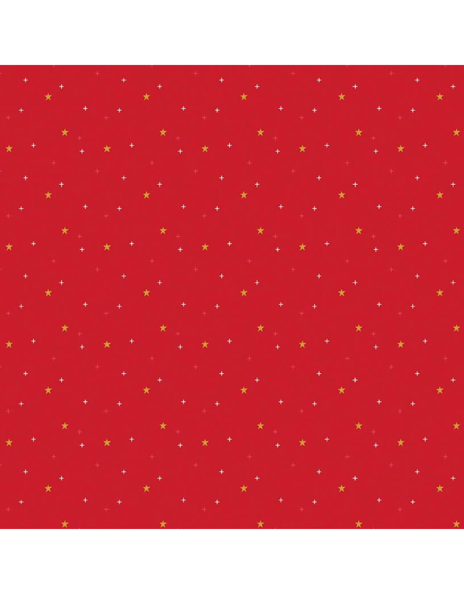 Riley Blake Fabrics Sparkler Star in Schoolhouse Red,  Fabric Half-Yards