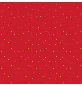 Riley Blake Fabrics Sparkler Star in Schoolhouse Red,  Fabric Half-Yards