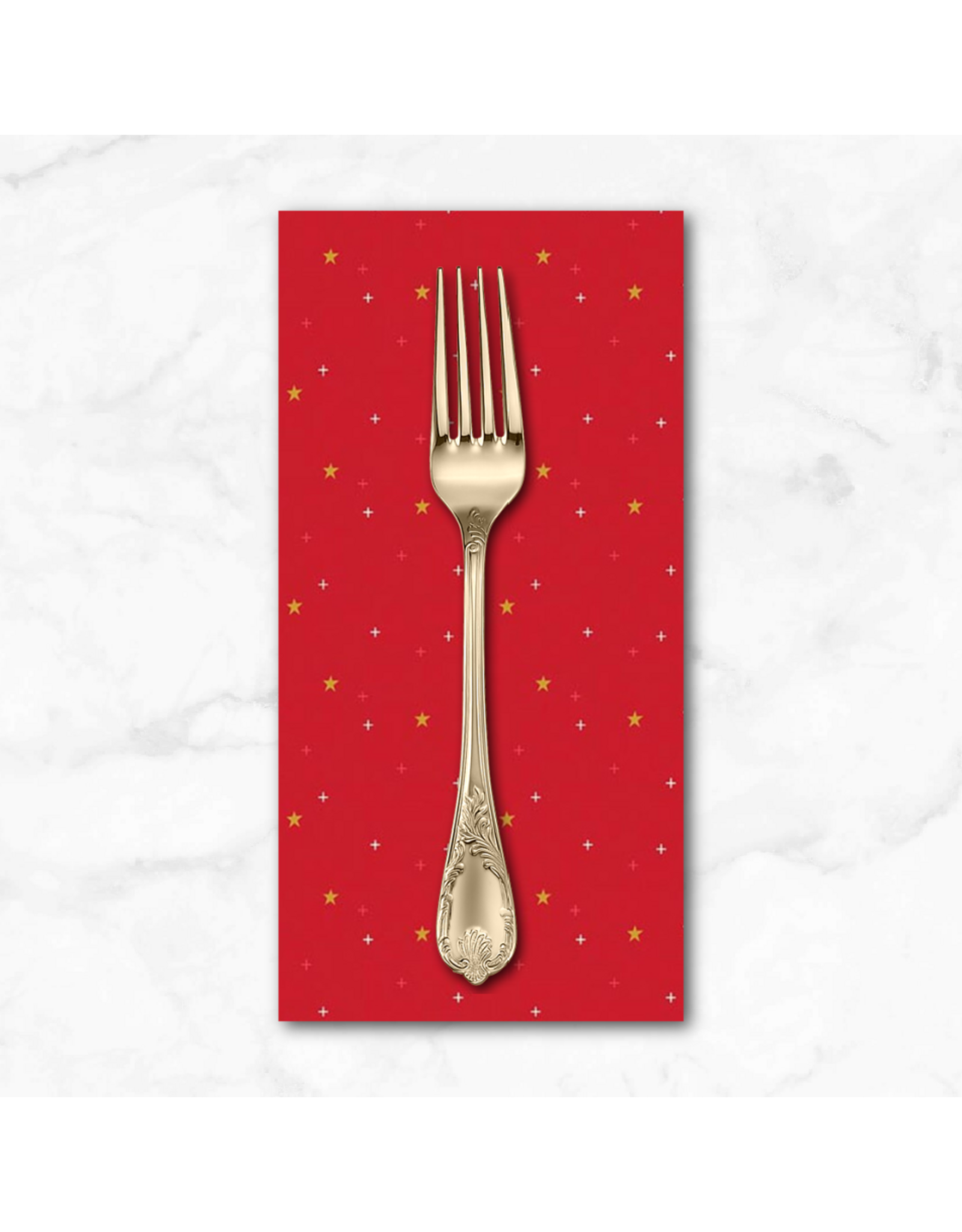 Christmas Collection Sparkler Star in Schoolhouse Red, Dinner Napkin