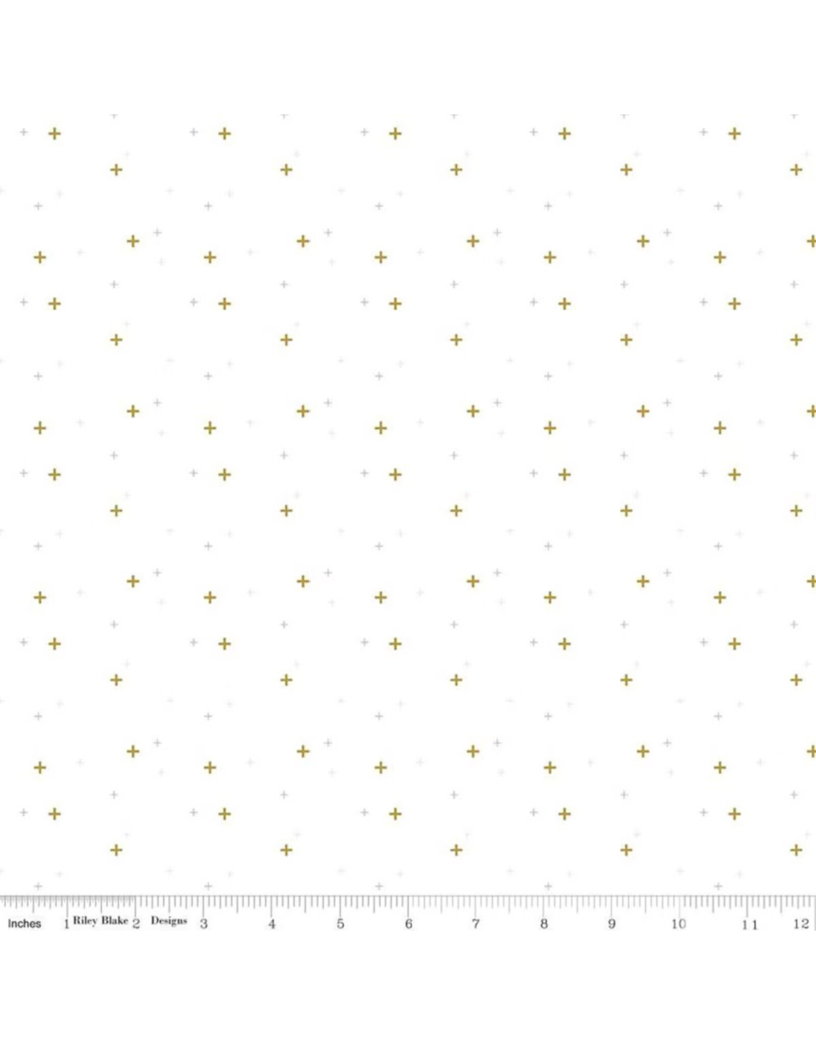 Riley Blake Fabrics Sparkler in White,  Fabric Half-Yards