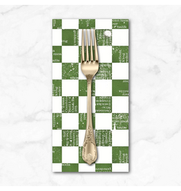 Christmas Collection Gingerbread, Ingredients Check in Green, Dinner Napkin