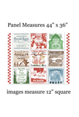 J. Wecker Frisch Gingerbread, Flour Sack Large Patch Panel, 36" x 44" Fabric Panel