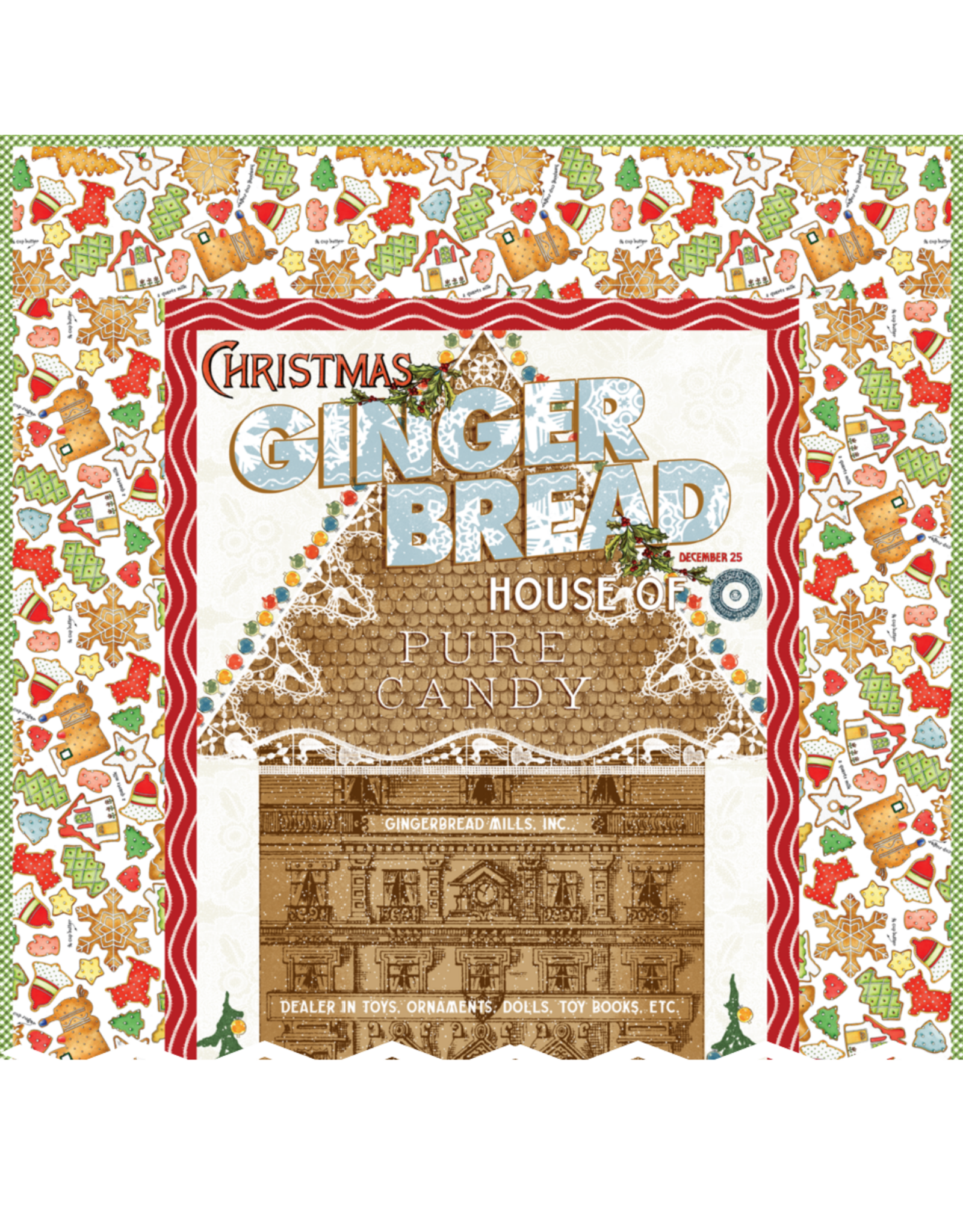 Riley Blake Fabrics Gingerbread, Quilt Kit, 37" x 57"