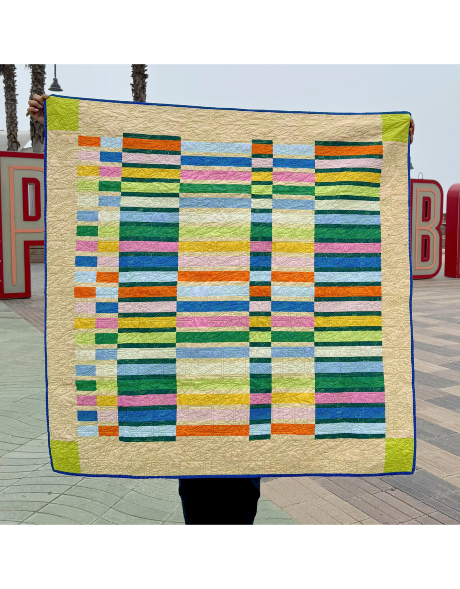 Emily Van Hoff Groove, Warp in Moody Multi, Fabric Half-Yards