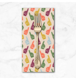 PD's Cloud9 Collection Touchdowns & Tailwags, Foam Fanatics in Oat, Dinner Napkin