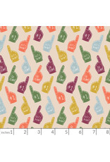 PD's Cloud9 Collection Touchdowns & Tailwags, Foam Fanatics in Oat, Dinner Napkin