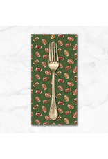 PD's Cloud9 Collection Touchdowns & Tailwags, Pass the Pigskin in Green Brown, Dinner Napkin