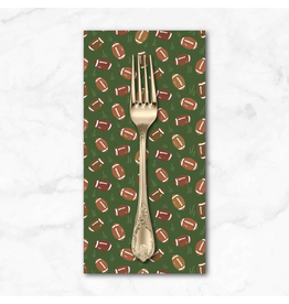 PD's Cloud9 Collection Touchdowns & Tailwags, Pass the Pigskin in Green Brown, Dinner Napkin