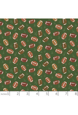 PD's Cloud9 Collection Touchdowns & Tailwags, Pass the Pigskin in Green Brown, Dinner Napkin
