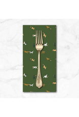 PD's Cloud9 Collection Touchdowns & Tailwags, Playing Field in Green, Dinner Napkin