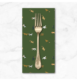 PD's Cloud9 Collection Touchdowns & Tailwags, Playing Field in Green, Dinner Napkin