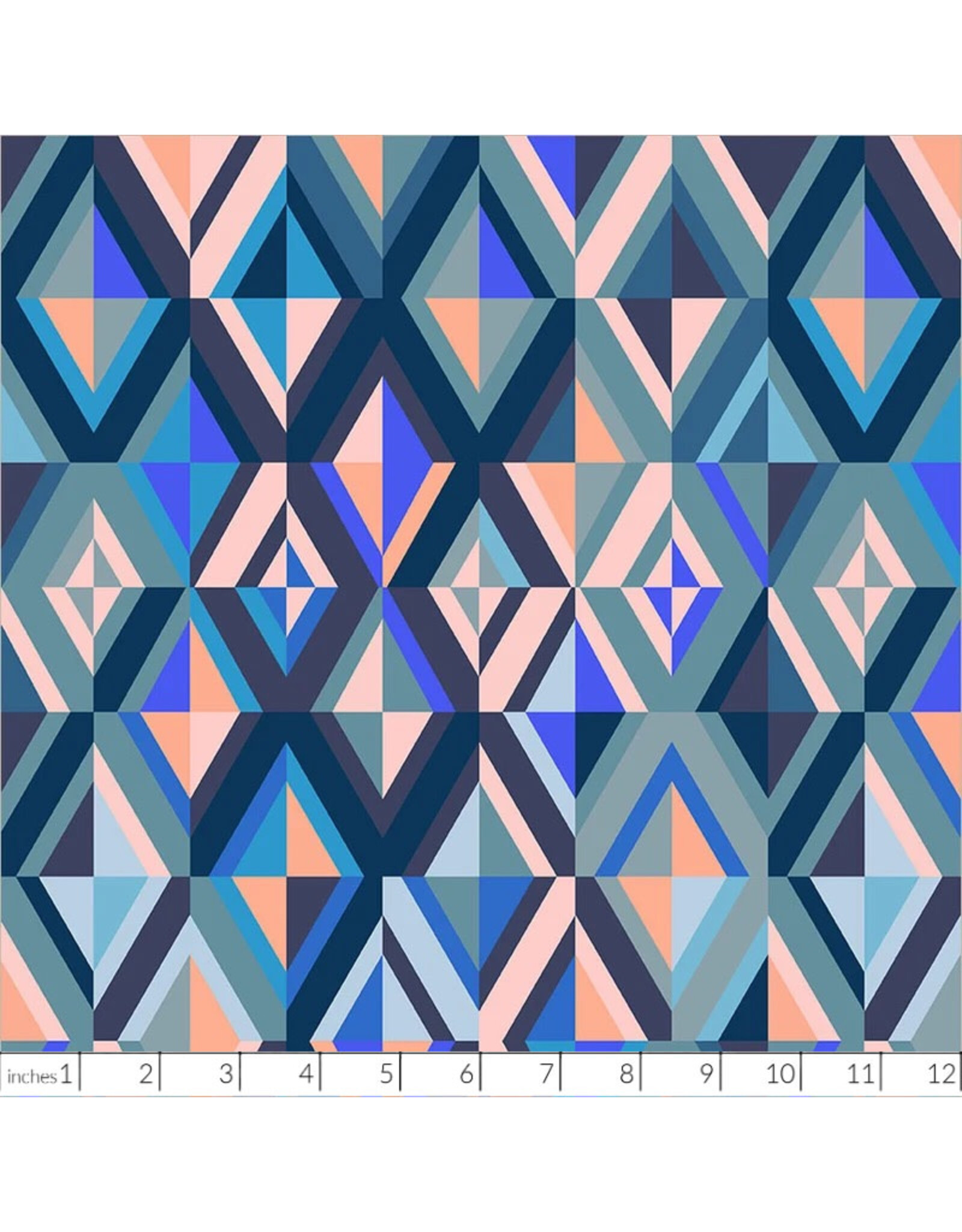 PD's Annabel Wrigley Collection Happy Place, Diamonds in Blueberry, Dinner Napkin