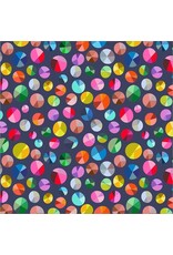 Annabel Wrigley Happy Place, Freewheel in Night Sky, Fabric Half-Yards