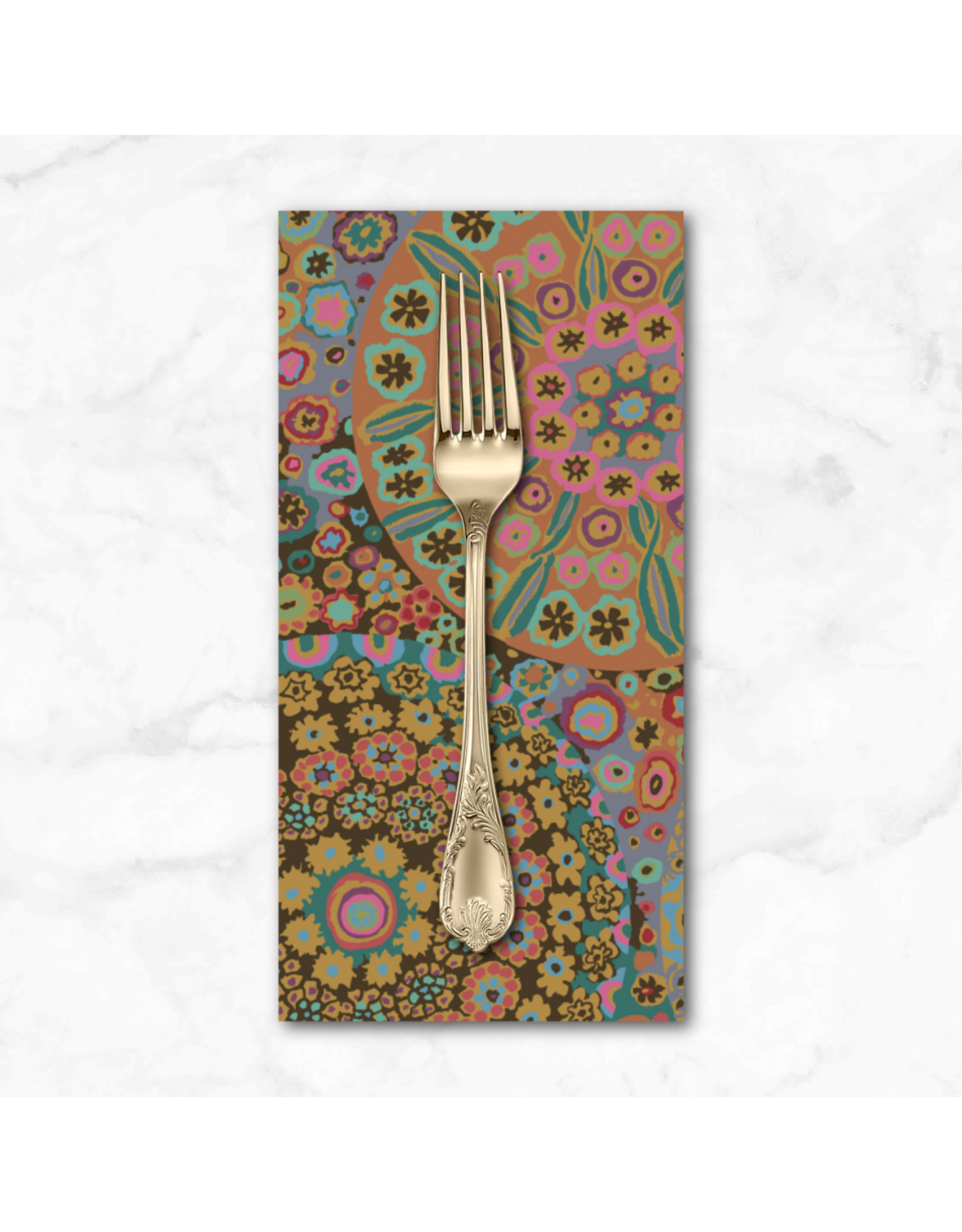 PD's Kaffe Fassett Collection Kaffe Collective Collective, Millefiore in Antique, Dinner Napkin