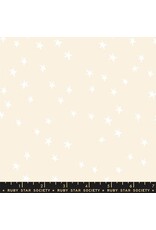 Alexia Abegg Starry New in White on Natural, Fabric Half-Yards