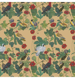 Nathalie Lété Last Fall in Japan, Birds in the Fig Tree in Multi, Fabric Half-Yards