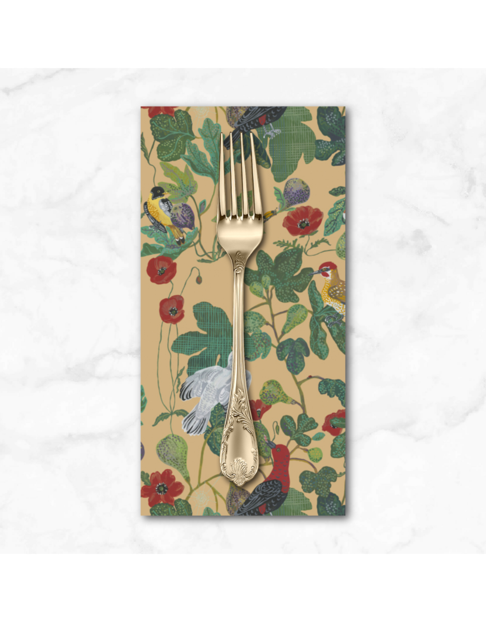 PD's Nathalie Lété Collection Last Fall in Japan, Birds in the Fig Tree in Multi, Dinner Napkin