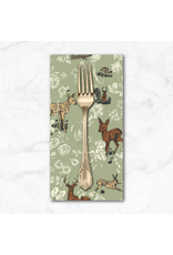 PD's Nathalie Lété Collection Last Fall in Japan, Bambi and Flowers in Mint, Dinner Napkin