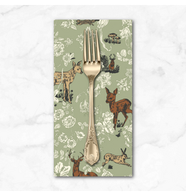 PD's Nathalie Lété Collection Last Fall in Japan, Bambi and Flowers in Mint, Dinner Napkin
