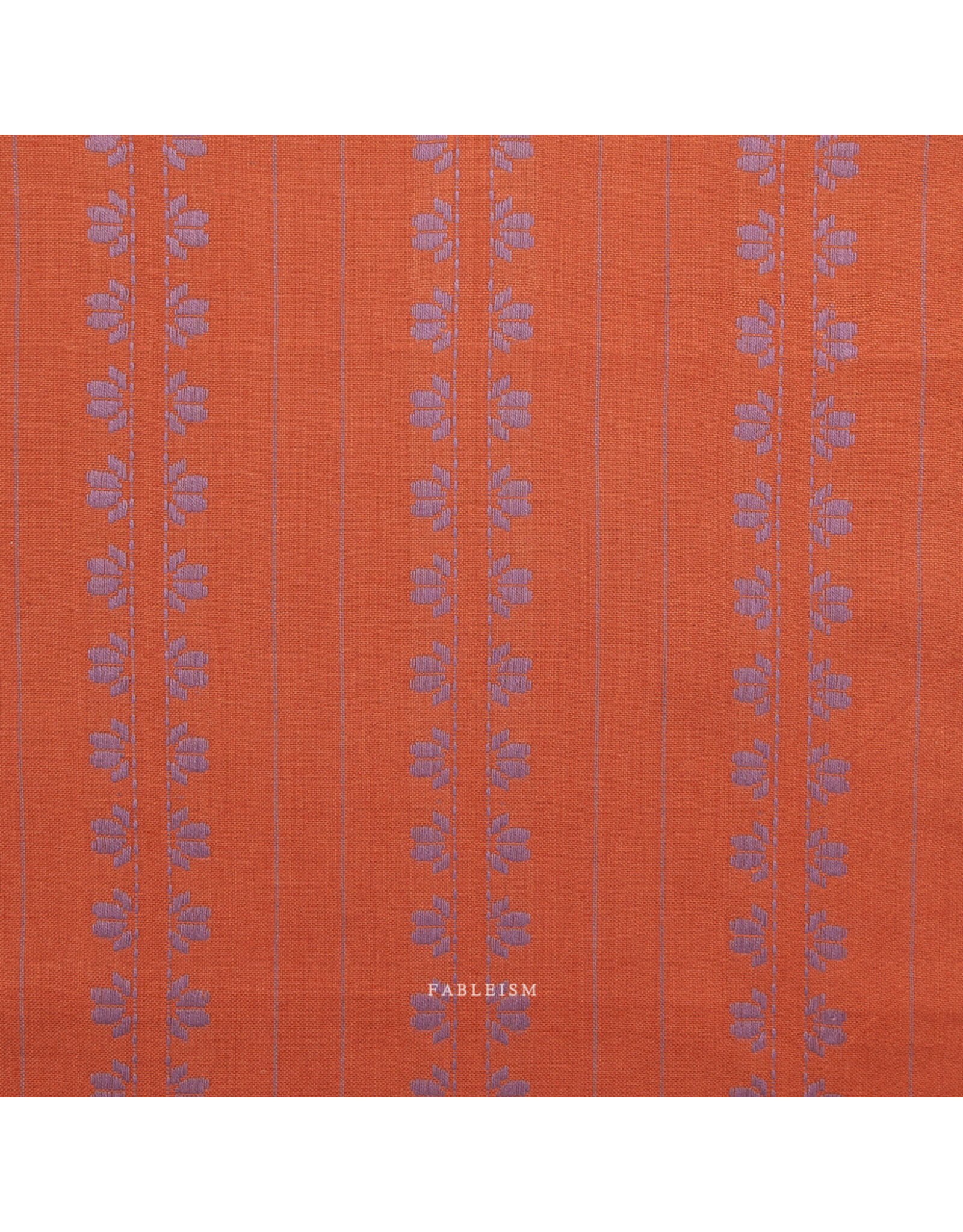 Fableism Fine & Dandy, Deco Stripe in Spice, Fabric Half-Yards