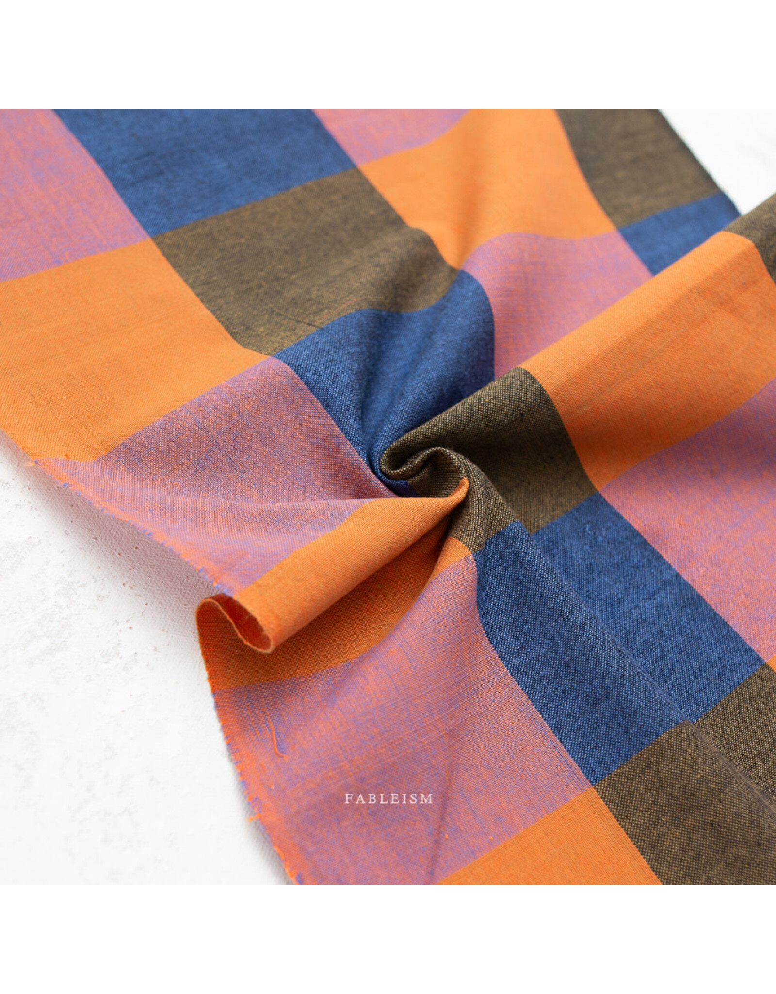 Fableism Fine & Dandy, 3" Happy Stripes in Suit, Fabric Half-Yards
