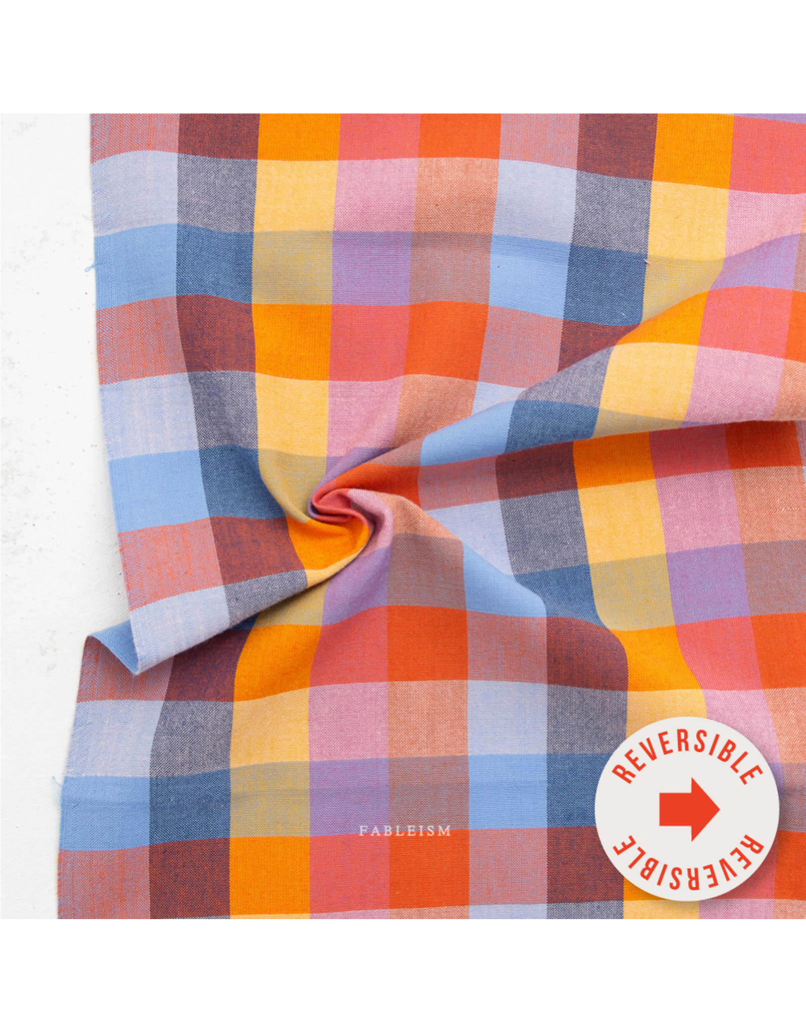 Fableism Fine & Dandy, 1" Happy Stripes in Cornucopia, Fabric Half-Yards