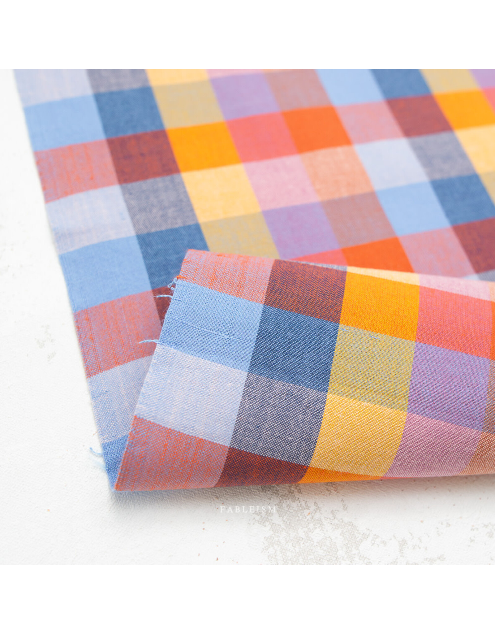 Fableism Fine & Dandy, 1" Happy Stripes in Cornucopia, Fabric Half-Yards