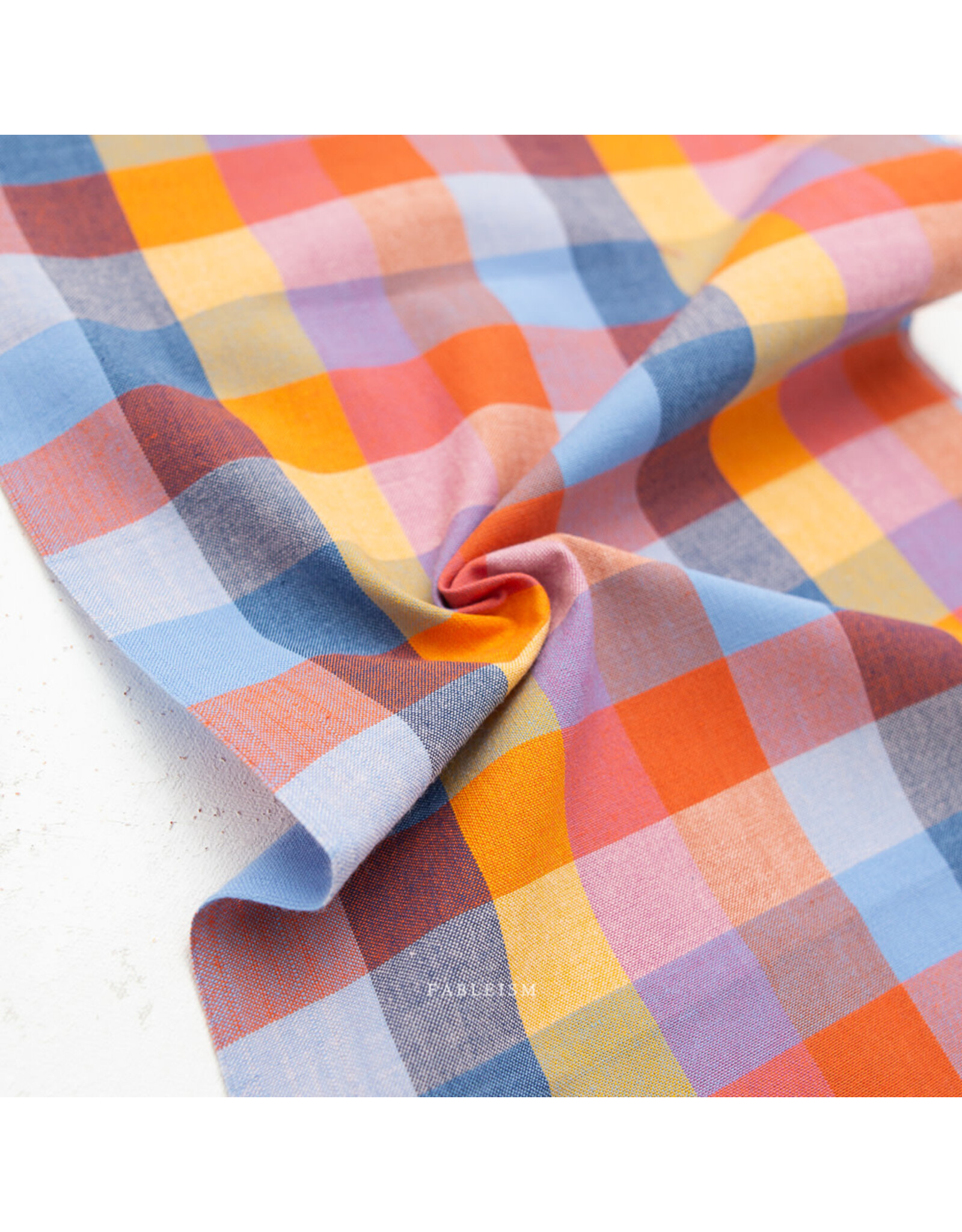 Fableism Fine & Dandy, 1" Happy Stripes in Cornucopia, Fabric Half-Yards
