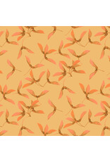 Martha Negley Golden Harvest, Whirlygigs in Straw, Fabric Half-Yards