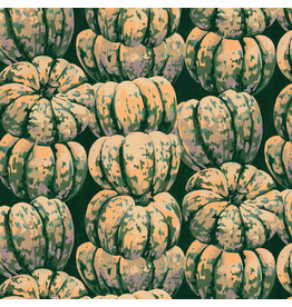 Martha Negley Golden Harvest, Squashed in Green, Fabric Half-Yards