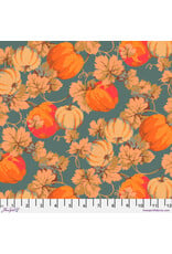 Martha Negley Golden Harvest, Pumpkins in Gold, Fabric Half-Yards