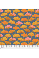 PD's Martha Negley Collection Golden Harvest, Ginkgo in Slate, Dinner Napkin