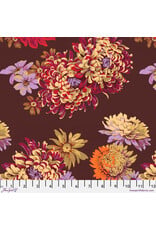 Martha Negley Golden Harvest, Fall Floral in Brown, Fabric Half-Yards