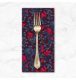 PD's Martha Negley Collection Golden Harvest, Berries in Plum, Dinner Napkin