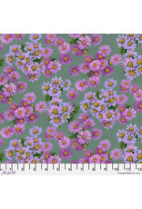 Martha Negley Golden Harvest, Asters in Purple, Fabric Half-Yards