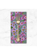 PD's Martha Negley Collection Golden Harvest, Asters in Purple, Dinner Napkin