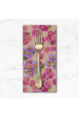 PD's Martha Negley Collection Golden Harvest, Asters in Fuchsia, Dinner Napkin