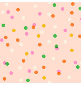 Melody Miller Sparkle Mart, Spritz in Peach Blossom, Fabric Half-Yards