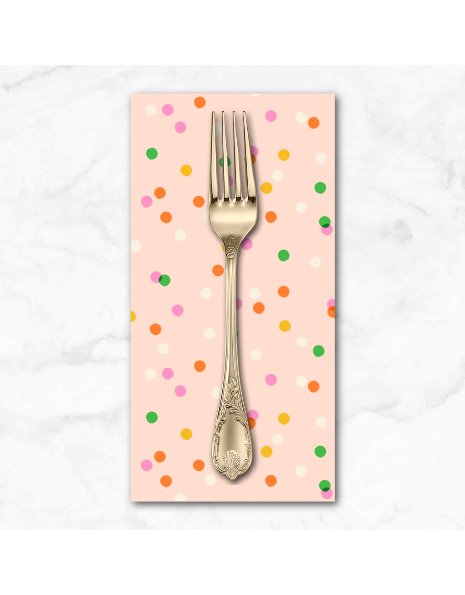 PD's Melody Miller Collection Sparkle Mart, Spritz in Peach Blossom, Dinner Napkin