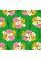 Melody Miller Sparkle Mart, Flower Dept in Verdant, Fabric Half-Yards